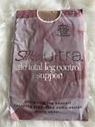 Silkies Ultra TLC Total Leg Control Support pantyhose Size Large Nude Color