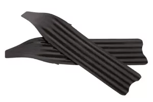 Hojas de aleta de delfín carbono c4 plástico negro - Imagen 1 de 2