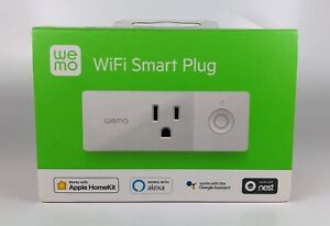 WeMo WiFi Enabled Mini Smart Plug White F7C063 Alexa Nest Google Apple HomeKit