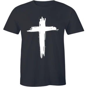 Christianity Jesus Christ Cross Saved Christian Faith Religious Slogan Men's Tee - Picture 1 of 1