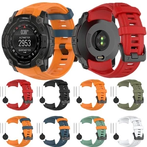 Für Garmin Instinct3 AMOLED / SOLAR 45mm 50mm Sport Silikon Armband Ersatzband - Picture 1 of 30