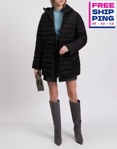 RRP€1072 SEALUP Down Quilted Jacket IT50 US14 UK18 XXXL Hooded Made in Italy - Picture 1 of 10