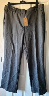 BNWT Grey Tailored NEXT Bootcut Smart Trousers 18 Regular 18R - Image 1 of 4