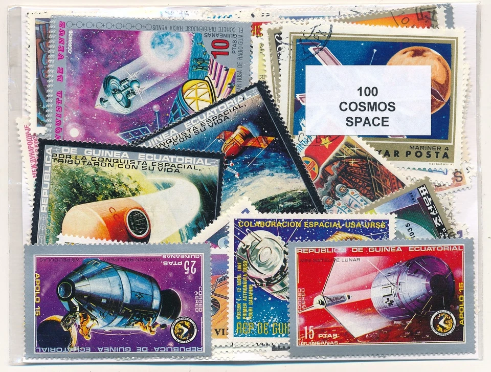  Tematica     100 sellos diferentes Astro / Espacio US          - Imagen 1 de 1
