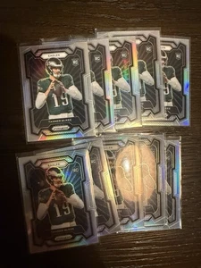 2023 Tanner McKee Prizm Variation Silver Rookie LOT x10 Philadelphia Eagles QB - Picture 1 of 1