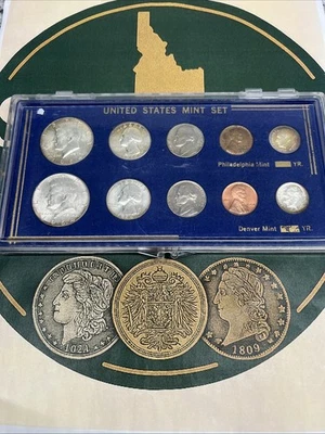1964 P & D Mint Sets in a Blue Capital Holder "Nice Toning" - Image 1 of 4