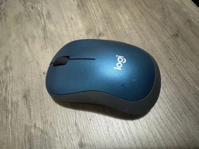 Logitech M185 Wireless Mouse, 2.4GHz with USB Mini Receiver, 1000 DPI,  Blue - Image 1 of 4