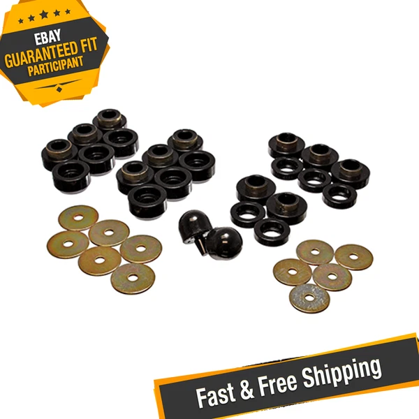 Juego de montaje de carrocería Energy Suspension 2.4107G negro para Jeep Wrangler TJ 1997-2006 Foto 1 de 4