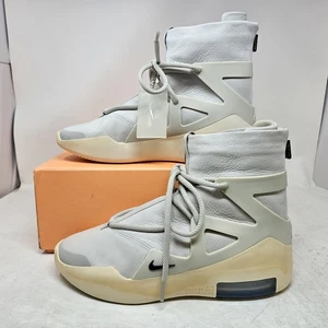 Nike Air Fear Of God 1 Light Bone Black Athletic Shoes / AR4237-002 / Men's 9 - Picture 1 of 13
