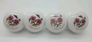 4 Portmeirion Botanical Knob Pulls Cistus Purpureus Orchidee Rockrose - Bild 1 von 4