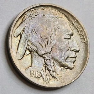 1913 P Type 1 Buffalo Nickel GEM Uncirculated BU TONED US Type Coin - Picture 1 of 6