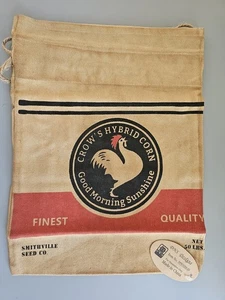 Crows Dependable Vintage Ibrido Semi Panno di Mais Sacchetto, Coulisse 11,75x9" - Foto 1 di 3