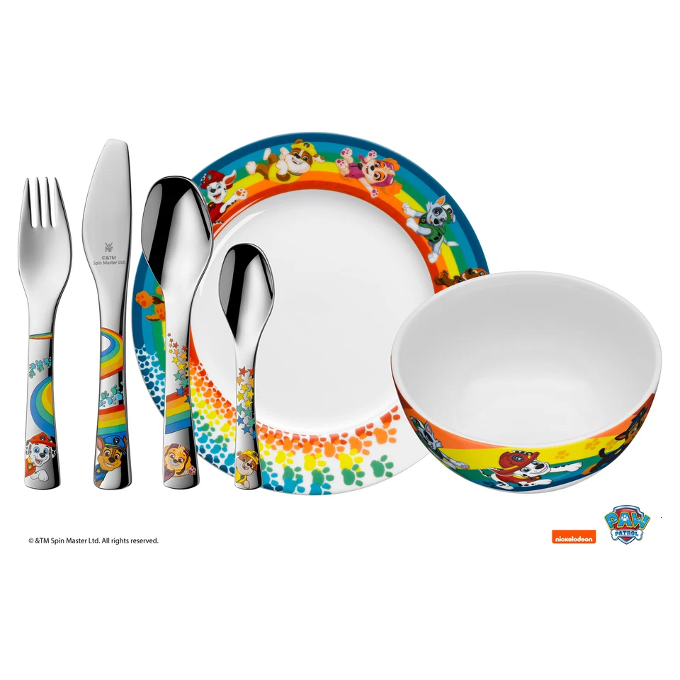 WMF Kinderbesteck PAW PATROL 6 teilig mit Teller und Müslischale - Bild 1 von 1