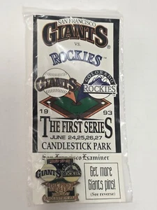 Colorado Rockies San Francisco Giants 1993 Inaugural Series Candlestick Rare... - Picture 1 of 1