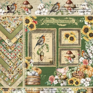 12PCS Flower Paper Pad Retro Scrapbooking Album Junk Journal Card Making Craft - Picture 1 of 5