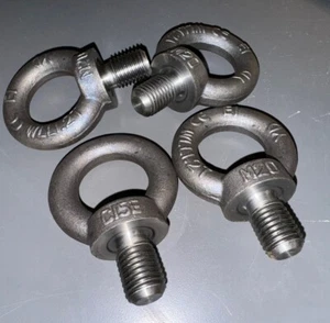 HEAVY DUTY M20/2.5 STEEL LIFTING EYE BOLT WITH NUT Brand New Lot Of 4 - Picture 1 of 3