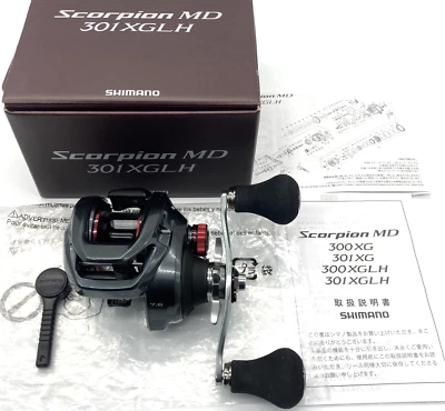 Shimano 24 Scorpion MD 301XGLH Left Handed Bait Casting Reel with Box "Top Mint" - Image 1 of 4