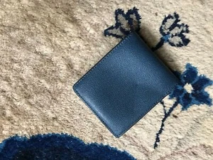 Vintage Bifold Blue COACH Wallets For Men Great condition - Picture 1 of 6
