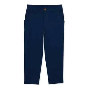 Wonder Nation Pants Boys 10 Navy Twill School Relaxed Stretch Wrinkle-Resistant - Picture 1 of 5