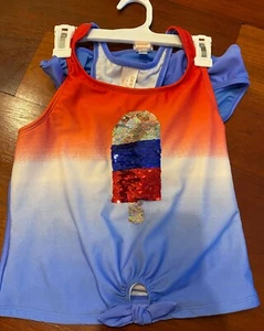 Cat and Jack 4th of July swimsuit girl size XL (14/16)  - Picture 1 of 3