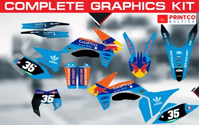 KTM SX EXC 65 85 125 250 300 450 2013-2025 Kit Gráfico Completo 21 Mil Foto 1 de 4
