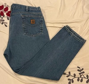 Carhartt B18 DST Traditional Fit Blue Denim Jeans Herren 40 x 30 Workwear Hose - Bild 1 von 9