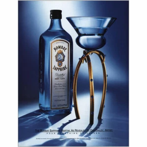 2001 Bombay Sapphire: Dan Dailey Artist Vintage Print Ad - Picture 1 of 1
