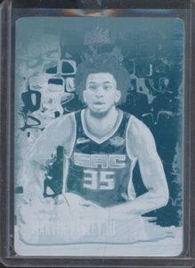 2018-19 Panini Court Kings MARVIN BAGLEY III Targa stampa ciano emergente 1/1 - Foto 1 di 2