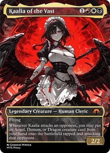 MTG - Kaalia of the Vast - Fanart Borderless Style - EDH / Playtest - Picture 1 of 3