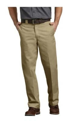 Nuevos pantalones de trabajo Dickies de sarga para hombre talla 34x34 calce regular pierna recta caqui Foto 1 de 4