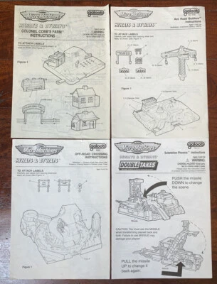 Lot of 4 MICRO MACHINES Hiways & Byways Instructions Manuals Galoob Vintage - Image 1 of 2