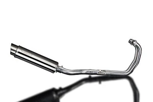 Yamaha YZF-R3 MT-03 Delkevic 2-1 Exhaust SL10 14" Stainless Round Muffler 15-21 - Bild 1 von 4