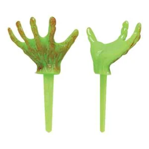 Monster Hand Cupcake Picks (12 Pieces) Halloween Themed Cake Decor Topper - Picture 1 of 1