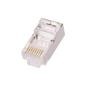 EXTRALINK RJ45 PLUG CAT6 FTP, 100 pcs. EL-RJ45-FTP-CAT6-100 8P8C shielded - Picture 1 of 3