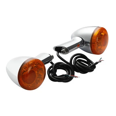 Amber Rear Turn Signals LED Light Fit For Harley Sportster XL 883 1200 1992-2022 - Image 1 of 4