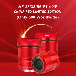 VILTROX 23mm 33mm 56mm F1.4 XF APS-C Portrait Lens Red For Fujifilm X Camera - Picture 1 of 5