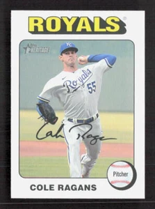 Cole Ragans 2024 Topps Heritage #120 borde blanco paralelo - Imagen 1 de 2