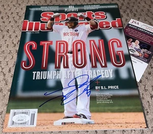 JOHNNY GOMES SIGNED SPORTS ILLUSTRATED JSA BOSTON RED SOX BASEBALL MAGAZINE - Picture 1 of 1