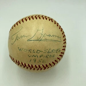 Historic 1956 World Series Don Larsen Perfect Game Signed Game Used Baseball JSA - Picture 1 of 12