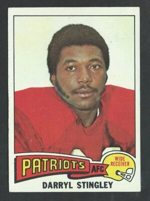 1975 Topps #238 DARRYL STINGLEY New England Patriots - No Creases - VGEX 02 - Image 1 of 2