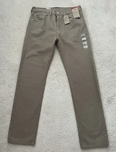 Jeans Levi Strauss 505 regular marrone kaki elasticizzato pantalone gamba dritta tg 34x34 nuovo con etichette - Foto 1 di 10