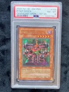 YUGIOH! 2003 BYSER SHOCK PGD-103 1ST EDITION ULTRA RARE PSA 8 NM-MT - Picture 1 of 2
