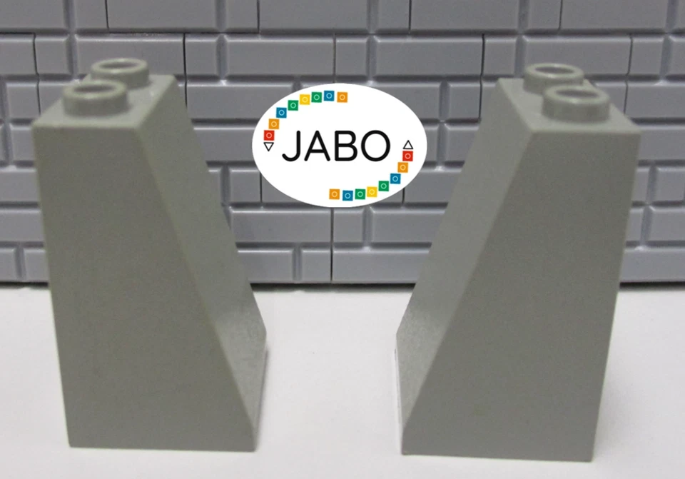 (i2/27) LEGO 2x 3684a Dachstein piedra inclinada 2x2x3 antiguo gris claro 4483 6085 10123 Foto 1 de 1