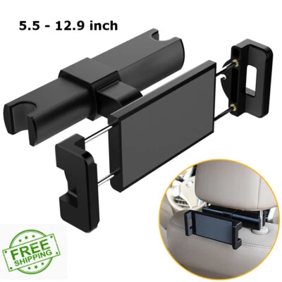 For Phone iPad Tablet Universal 360° Car Back Seat Headrest Holder Mount Stand - Image 1 of 4