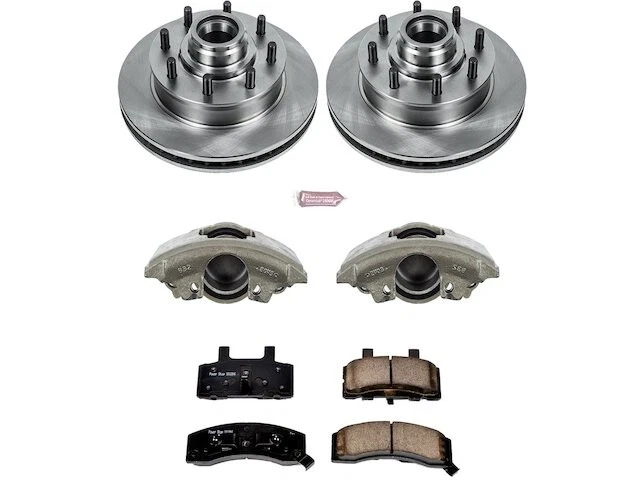Kit de pastillas de freno delanteras y rotor para Chevy C3500 1992-2000 1993 1994 1995 MH381MM Foto 1 de 1