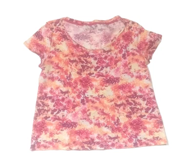Blusa para mujer Nicole Miller New York talla XL floral/hojas mezcla de algodón Foto 1 de 4