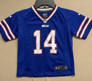 Nike NFL Buffalo Bills Jersey #14 Stefon Diggs Boys Size-M (5/6) Mesh Knit Blue - Picture 1 of 13
