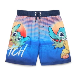 Disney Stitch Striped Boys Swim Trunks - Picture 1 of 1