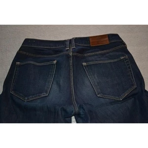 Pantalones de mezclilla Madewell para mujer talla 26 X 30 riel elástico recto azul mezcla de algodón - Imagen 1 de 14