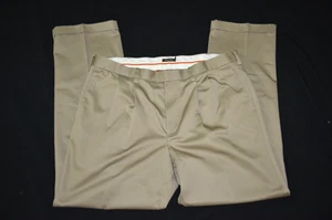Dockers Pants Mens 40x34 Khaki Pleated Relaxed Fit D4 Slacks Trousers Cuffed EUC - Picture 1 of 11